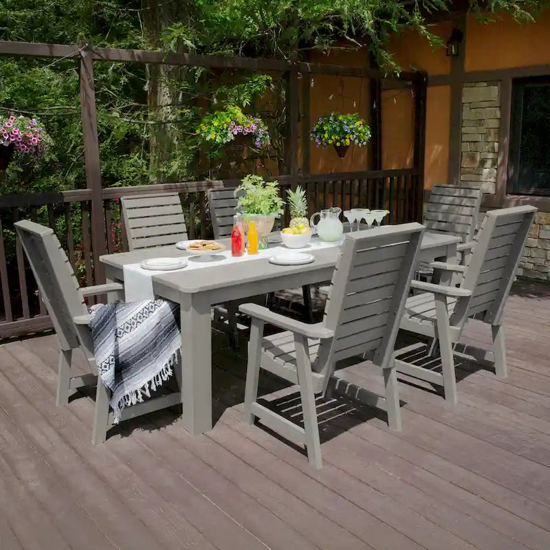 Ensemble de salle à manger d'extérieur Weatherly 7 pièces, hauteur standard - 42 x 84