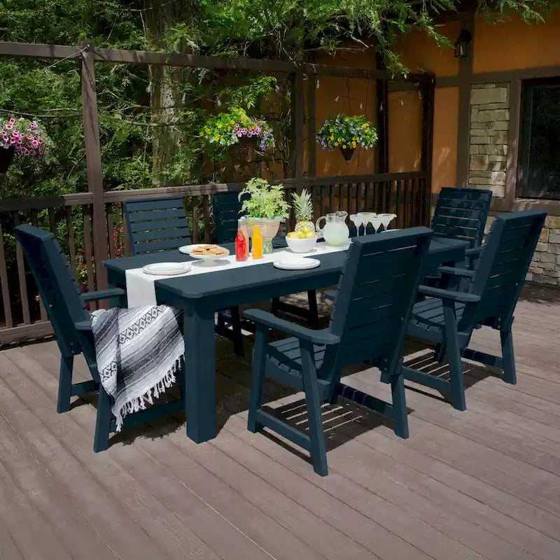 Ensemble de salle à manger d'extérieur Weatherly 7 pièces, hauteur standard - 42 x 84