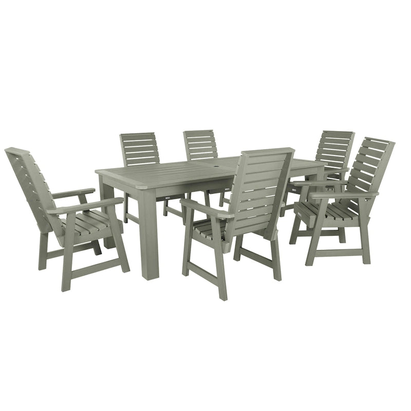 Ensemble de salle à manger d'extérieur Weatherly 7 pièces, hauteur standard - 42 x 84