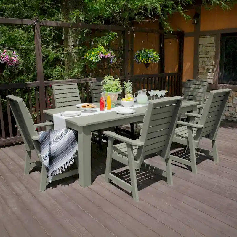 Ensemble de salle à manger d'extérieur Weatherly 7 pièces, hauteur standard - 42 x 84
