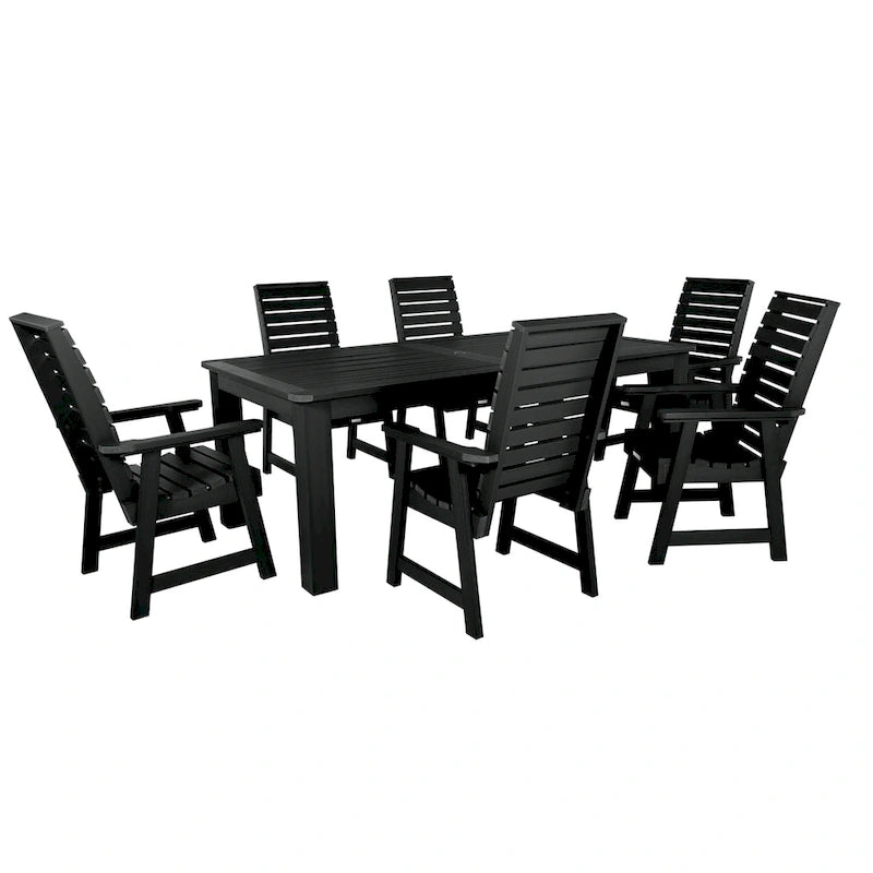 Ensemble de salle à manger d'extérieur Weatherly 7 pièces, hauteur standard - 42 x 84