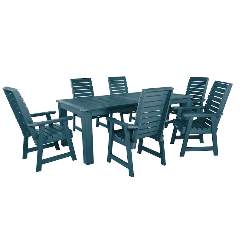 Ensemble de salle à manger d'extérieur Weatherly 7 pièces, hauteur standard - 42 x 84