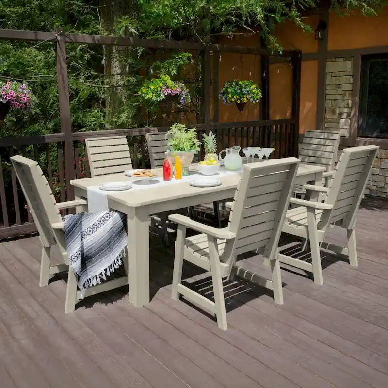 Ensemble de salle à manger d'extérieur Weatherly 7 pièces, hauteur standard - 42 x 84