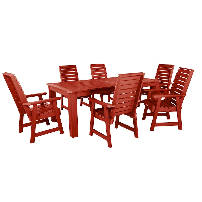 Ensemble de salle à manger d'extérieur Weatherly 7 pièces, hauteur standard - 42 x 84