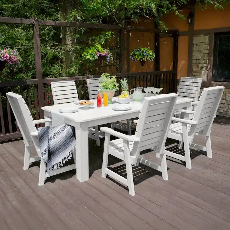 Ensemble de salle à manger d'extérieur Weatherly 7 pièces, hauteur standard - 42 x 84