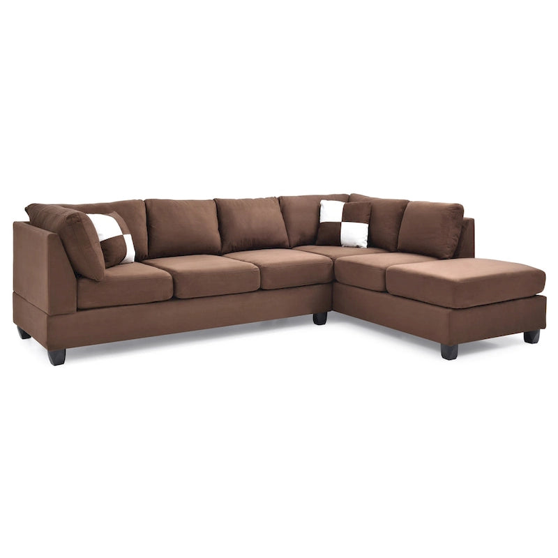 Canapé d'angle en microsuède Gallant