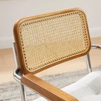Fauteuil pivotant en cuir PU et bois Art Leon