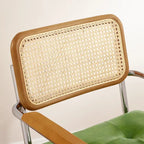 Fauteuil pivotant en cuir PU et bois Art Leon