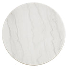 Table à plateau en marbre finition argent champagne Egan par iNSPIRE Q Modern
