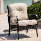 Ensemble de sièges de canapé 4 ou 5 pièces en fer pour patio avec coussins