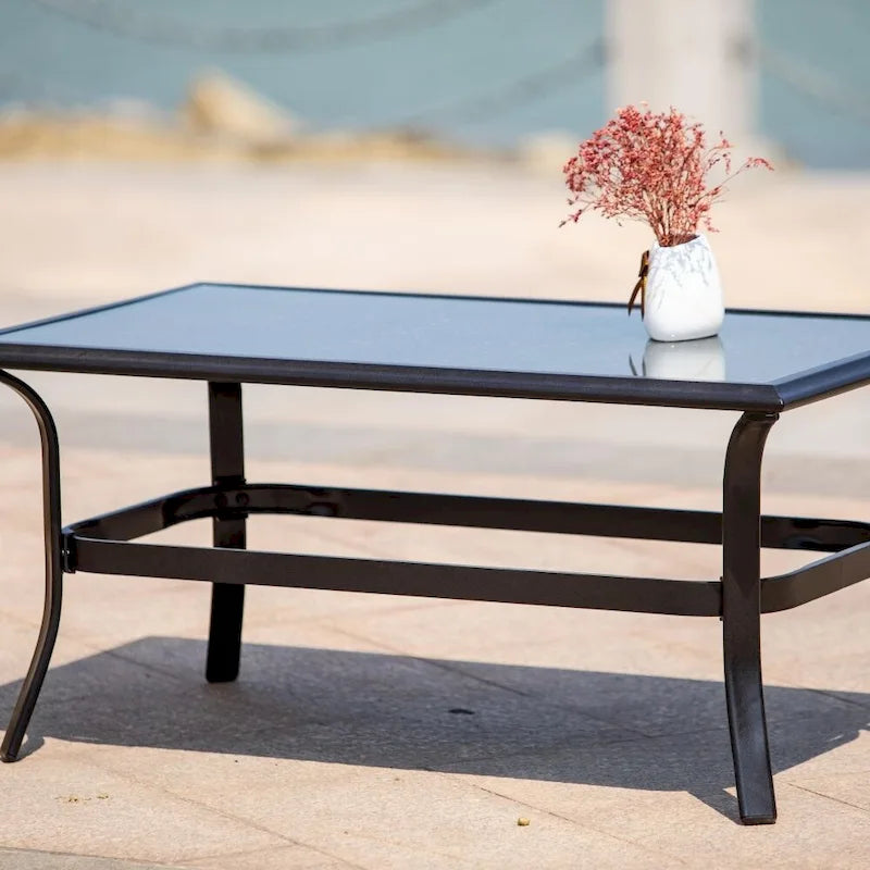 Ensemble de sièges de canapé 4 ou 5 pièces en fer pour patio avec coussins