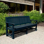 Banc de jardin Highwood Exeter de 6 pieds de qualité professionnelle et commerciale