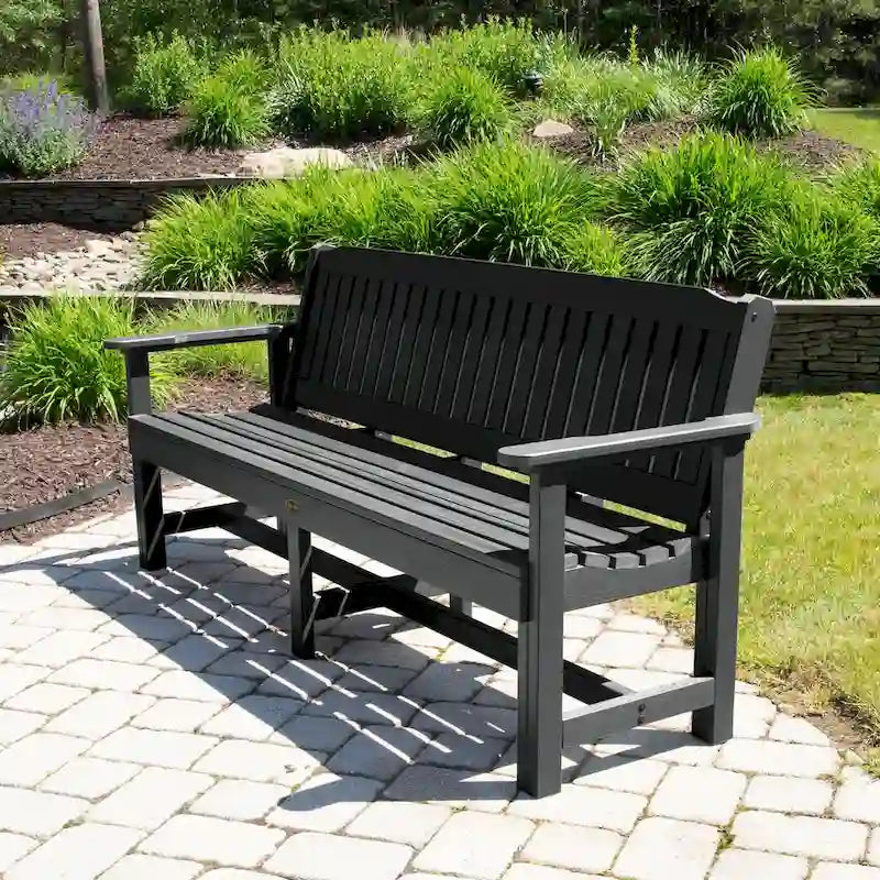 Banc de jardin Highwood Exeter de 6 pieds de qualité professionnelle et commerciale