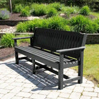 Banc de jardin Highwood Exeter de 6 pieds de qualité professionnelle et commerciale
