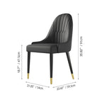 Ensemble de salle à manger 9 pièces avec table extensible en pierre frittée de 110,24 pouces et 8 chaises en cuir