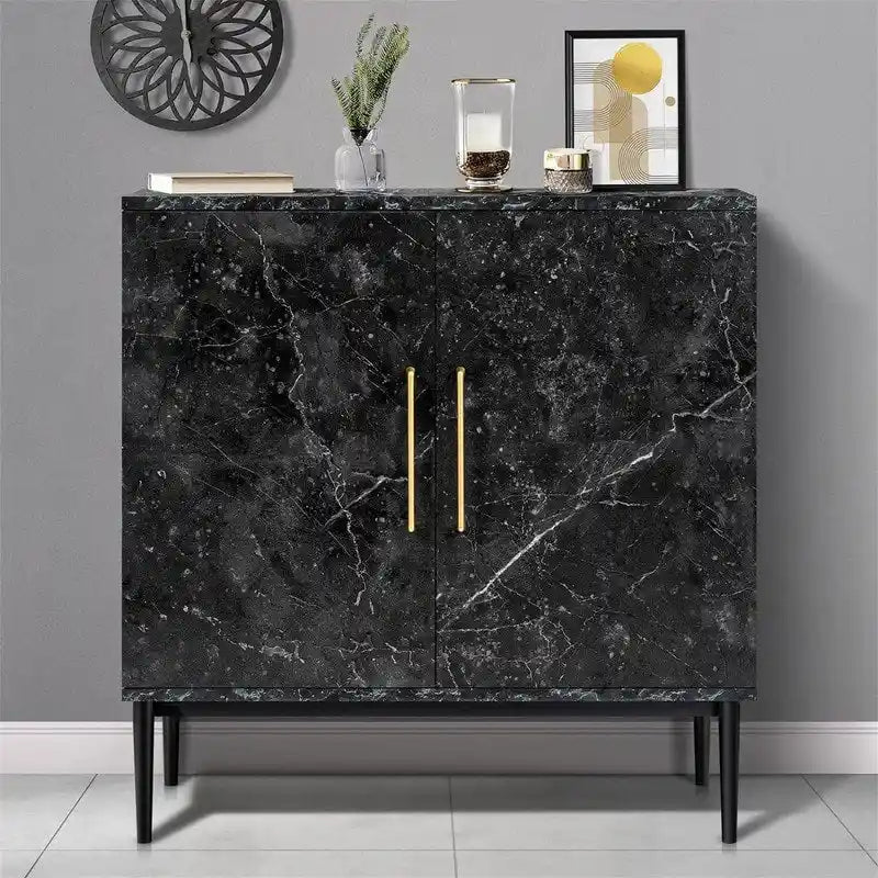 Modern Buffet Cabinet - 15.7D x 31.1W x 31.5H