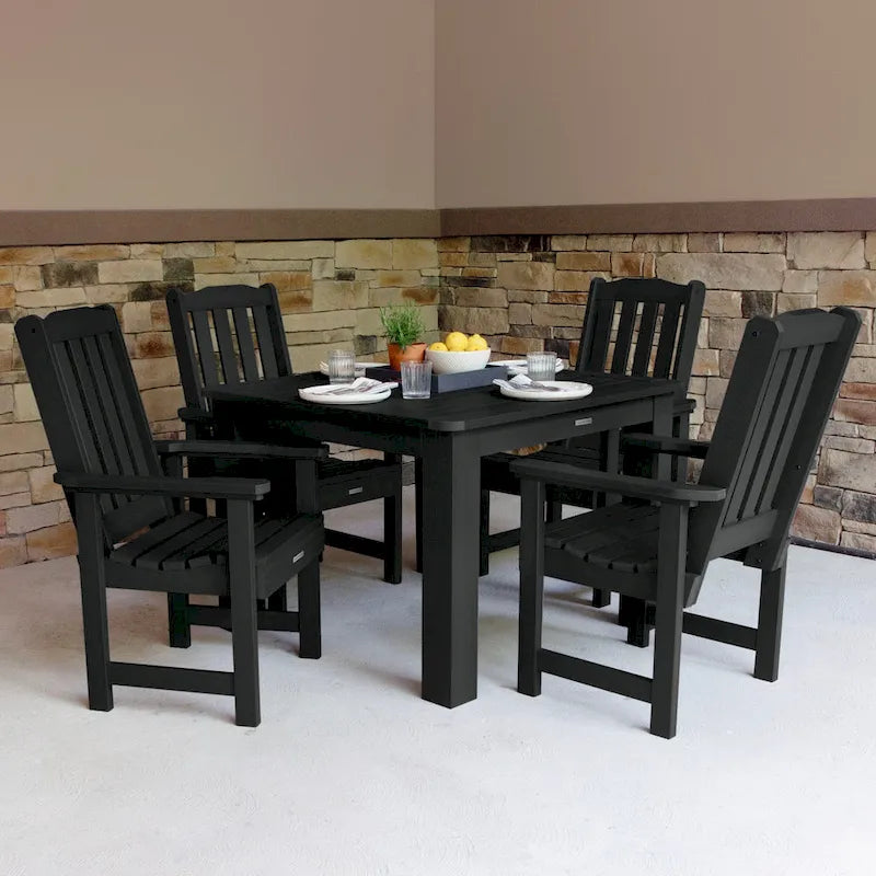 Ensemble de salle à manger d'extérieur Lehigh 5 pièces - Table de 106,7 x 106,7 cm, hauteur standard