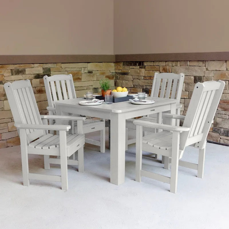 Ensemble de salle à manger d'extérieur Lehigh 5 pièces - Table de 106,7 x 106,7 cm, hauteur standard