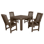 Ensemble de salle à manger d'extérieur Lehigh 5 pièces - Table de 106,7 x 106,7 cm, hauteur standard