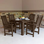 Ensemble de salle à manger d'extérieur Lehigh 5 pièces - Table de 106,7 x 106,7 cm, hauteur standard