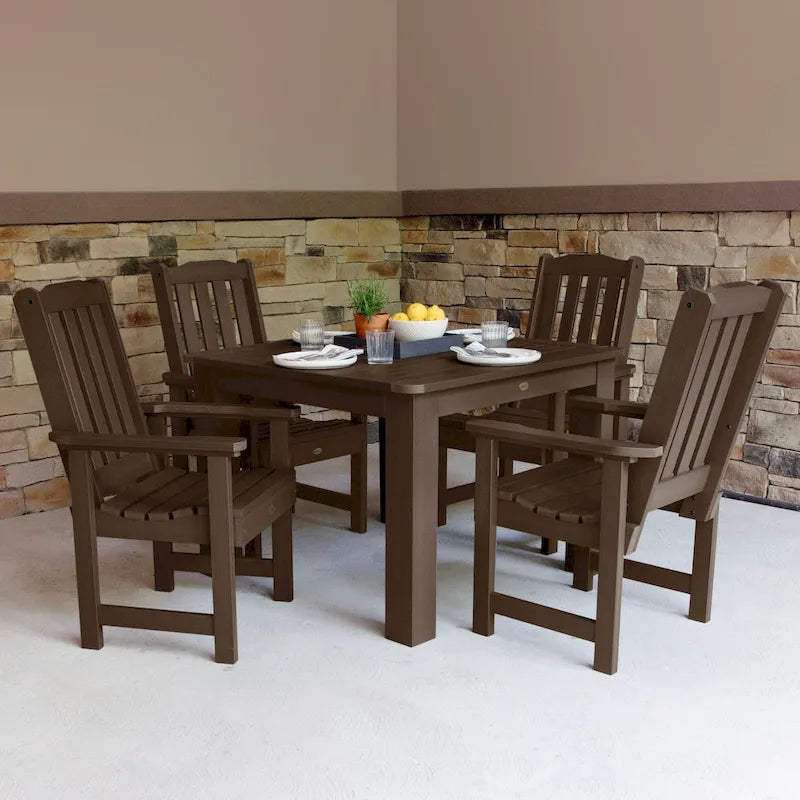Ensemble de salle à manger d'extérieur Lehigh 5 pièces - Table de 106,7 x 106,7 cm, hauteur standard