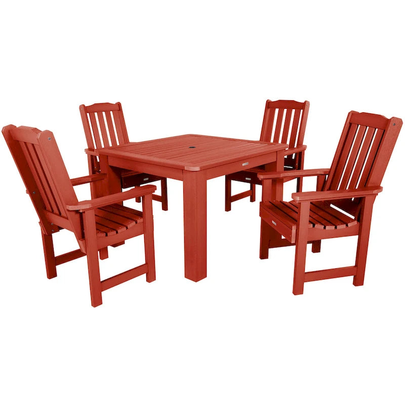 Ensemble de salle à manger d'extérieur Lehigh 5 pièces - Table de 106,7 x 106,7 cm, hauteur standard