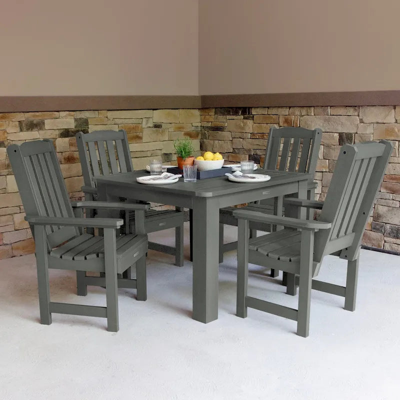 Ensemble de salle à manger d'extérieur Lehigh 5 pièces - Table de 106,7 x 106,7 cm, hauteur standard