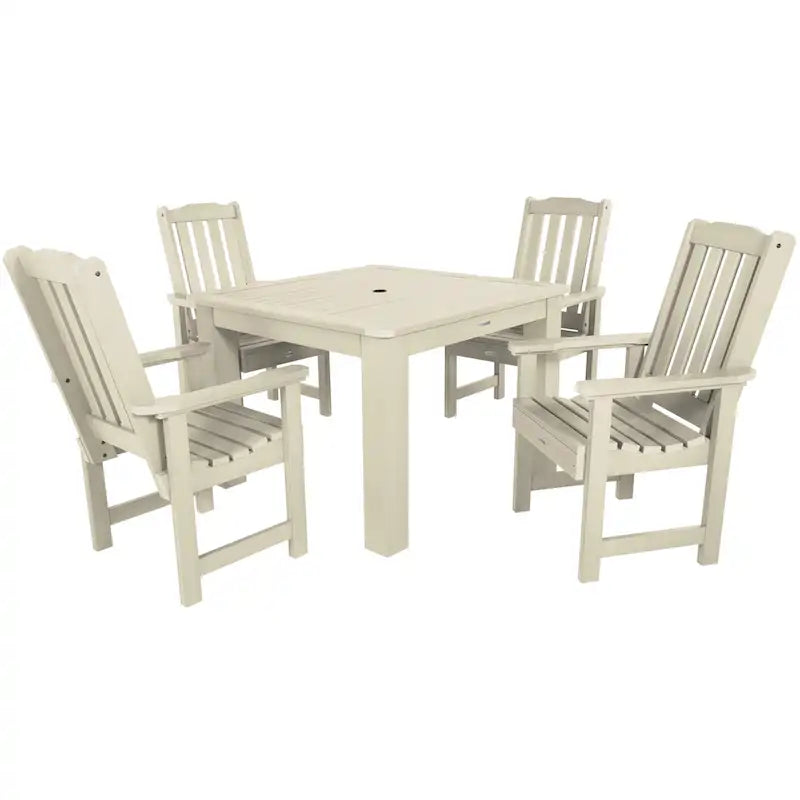 Ensemble de salle à manger d'extérieur Lehigh 5 pièces - Table de 106,7 x 106,7 cm, hauteur standard