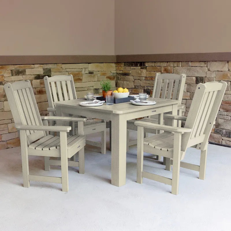 Ensemble de salle à manger d'extérieur Lehigh 5 pièces - Table de 106,7 x 106,7 cm, hauteur standard