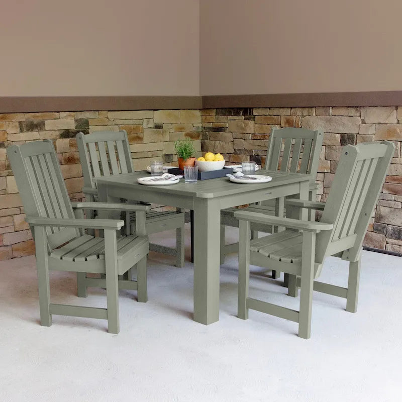 Ensemble de salle à manger d'extérieur Lehigh 5 pièces - Table de 106,7 x 106,7 cm, hauteur standard