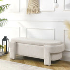 Banc rembourré en chenille