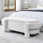 Banc rembourré en chenille