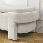 Banc rembourré en chenille