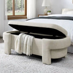 Banc rembourré en chenille