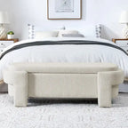 Banc rembourré en chenille