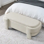 Banc rembourré en chenille