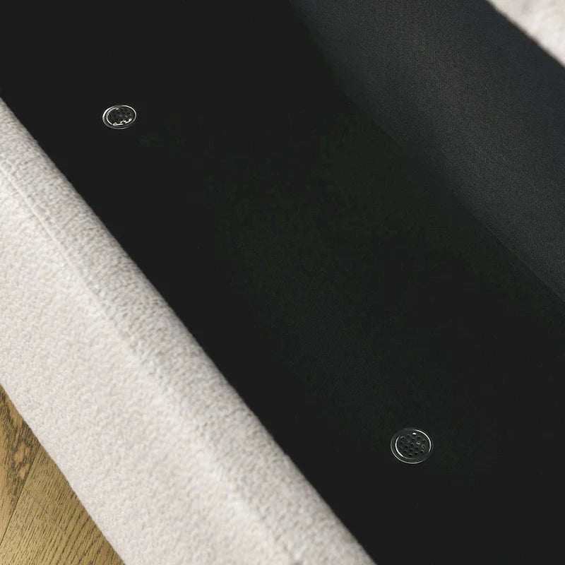 Banc rembourré en chenille