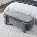 Banc rembourré en chenille