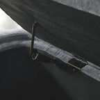 Banc rembourré en chenille