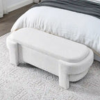 Banc rembourré en chenille