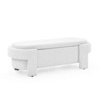 Banc rembourré en chenille