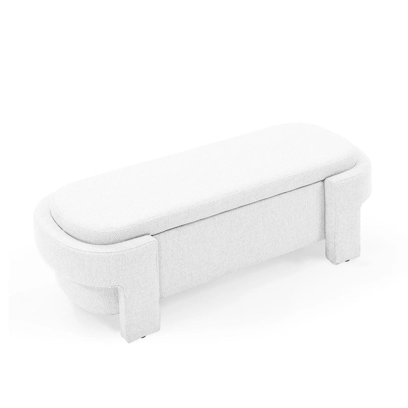 Banc rembourré en chenille