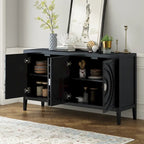 Meuble de rangement avec poignée de porte en métal