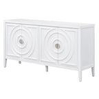 Meuble de rangement avec poignée de porte en métal