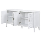 Meuble de rangement avec poignée de porte en métal