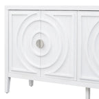 Meuble de rangement avec poignée de porte en métal