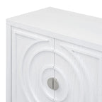 Meuble de rangement avec poignée de porte en métal