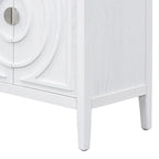 Meuble de rangement avec poignée de porte en métal