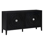 Meuble de rangement avec poignée de porte en métal