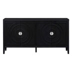 Meuble de rangement avec poignée de porte en métal